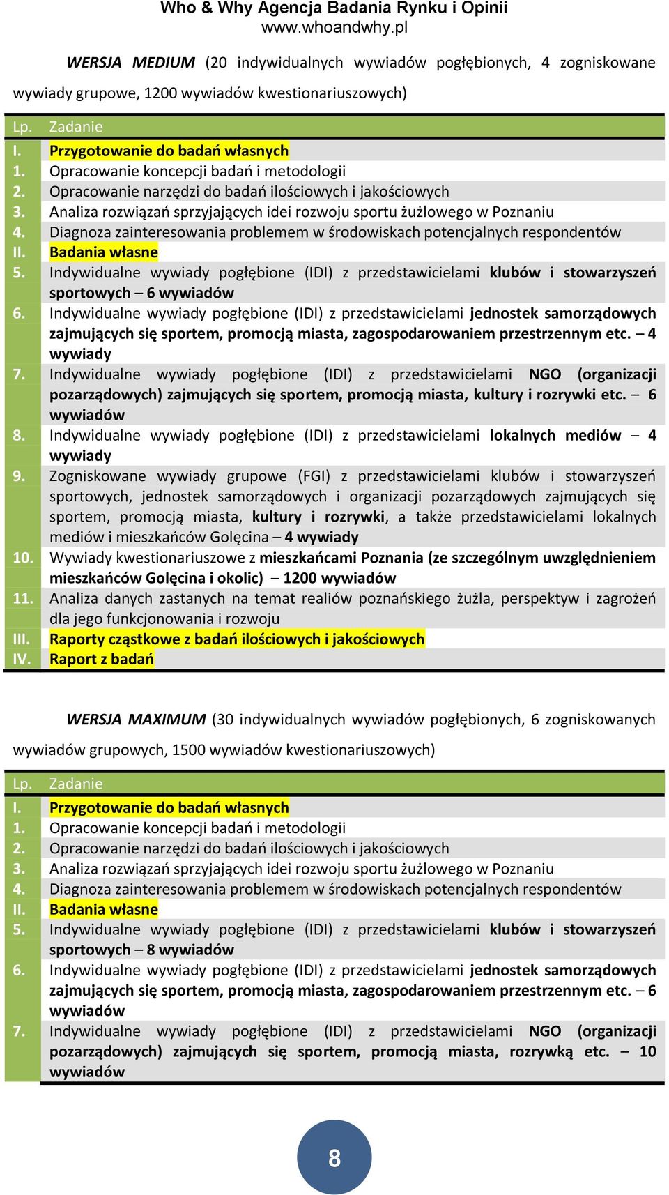 Diagnoza zainteresowania problemem w środowiskach potencjalnych respondentów II. Badania własne 5.