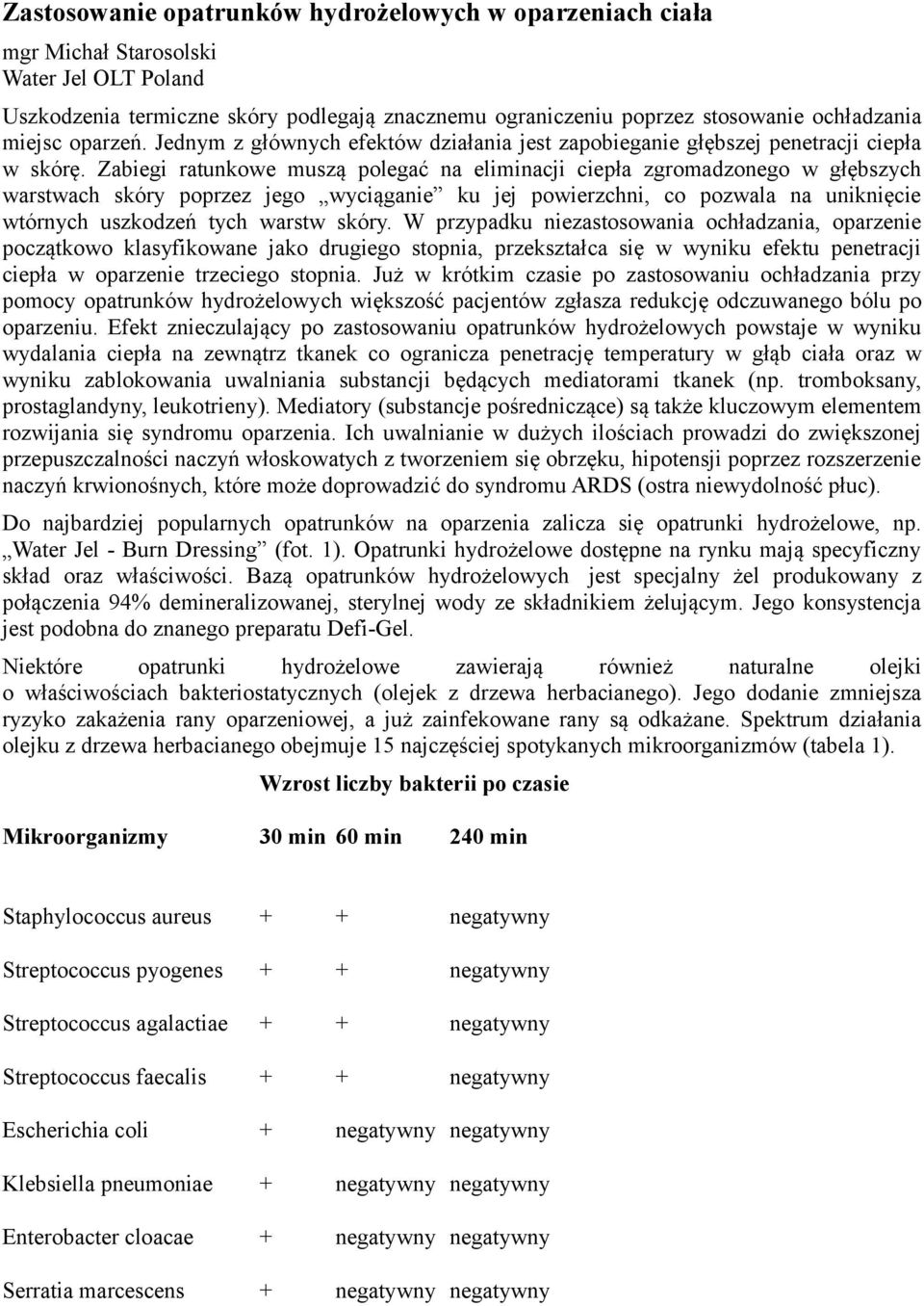 Zabiegi ratunkowe muszą polegać na eliminacji ciepła zgromadzonego w głębszych warstwach skóry poprzez jego wyciąganie ku jej powierzchni, co pozwala na uniknięcie wtórnych uszkodzeń tych warstw