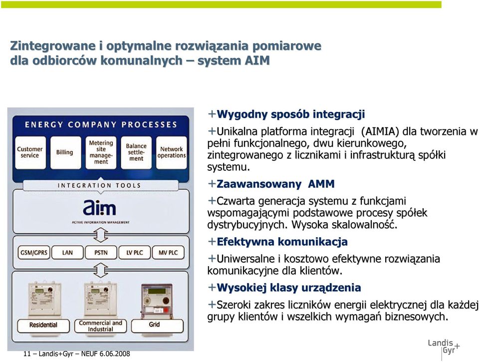 +Zaawansowany AMM +Czwarta generacja systemu z funkcjami wspomagającymi podstawowe procesy spółek dystrybucyjnych. Wysoka skalowalność ść.