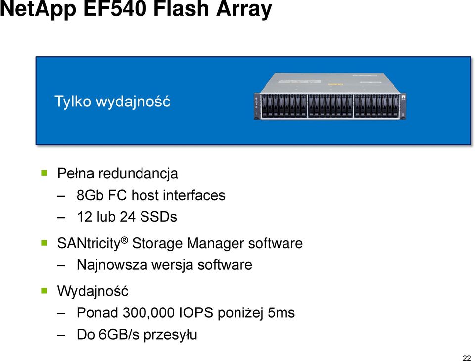 SANtricity Storage Manager software Najnowsza wersja