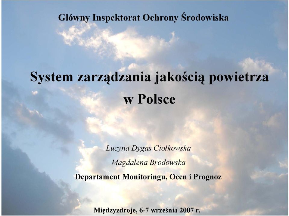 Polsce Lucyna Dygas Ciołkowska Magdalena