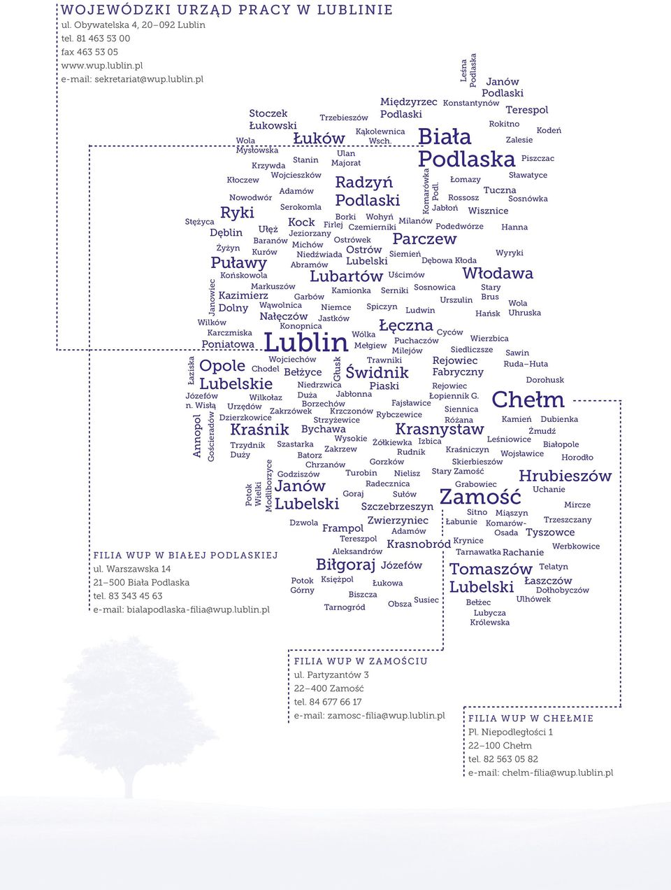 pl Stoczek Łukowski Wola Mysłowska Stanin Krzywda Wojcieszków Kłoczew Adamów Nowodwór Serokomla Ryki Stężyca Kock Dęblin Ułęż Jeziorzany Łaziska Janowiec Annopol Gościeradów Potok Wielki Modliborzyce