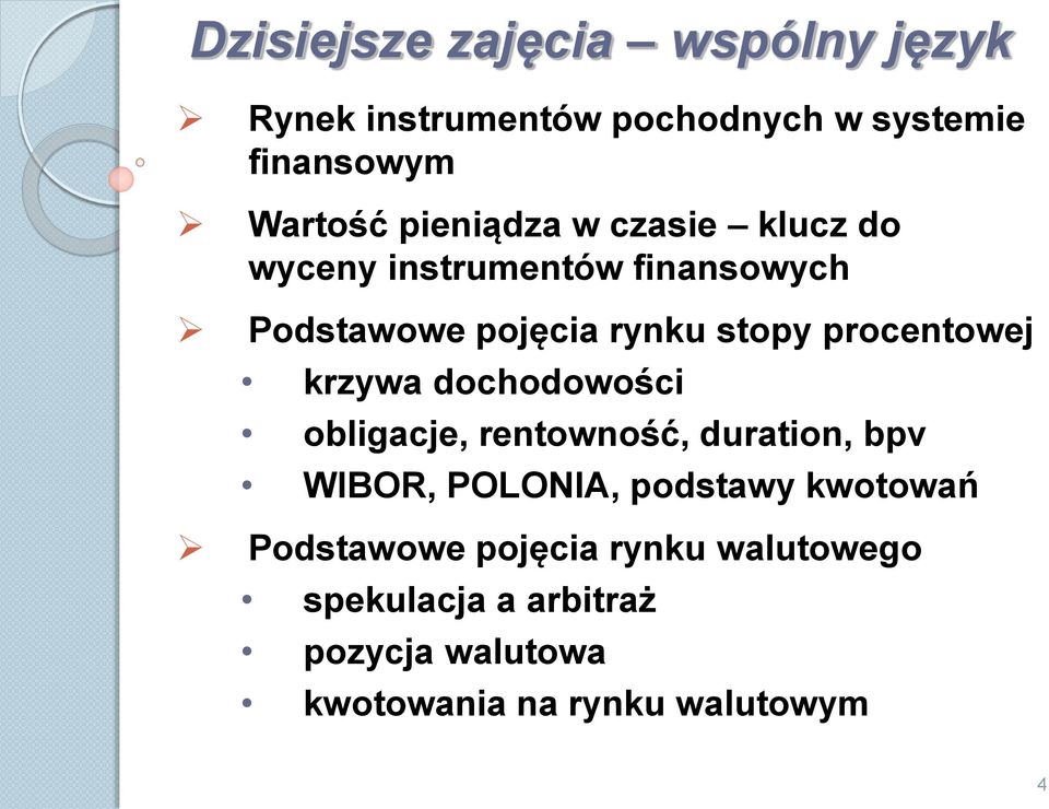 procentowej krzywa dochodowości obligacje, rentowność, duration, bpv WIBOR, POLONIA, podstawy