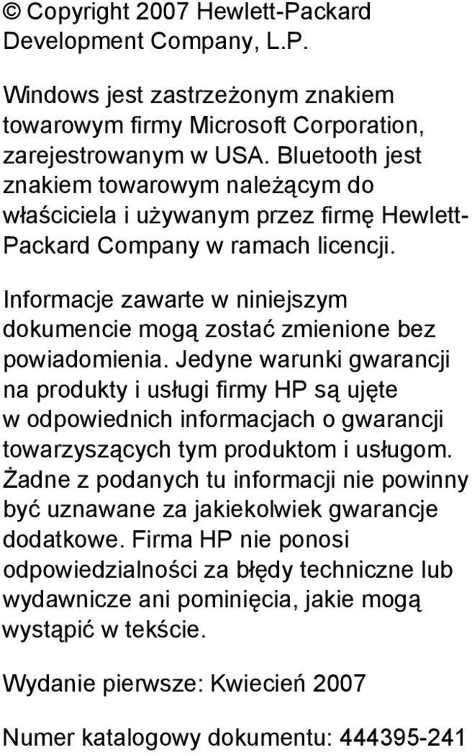 Informacje zawarte w niniejszym dokumencie mogą zostać zmienione bez powiadomienia.