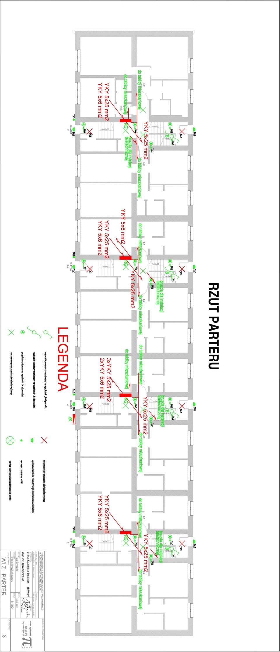 BUDOWY: LEGENDA 4 6 3x 2x 7x16x30 7x16x30 L.2 67,80m² L.