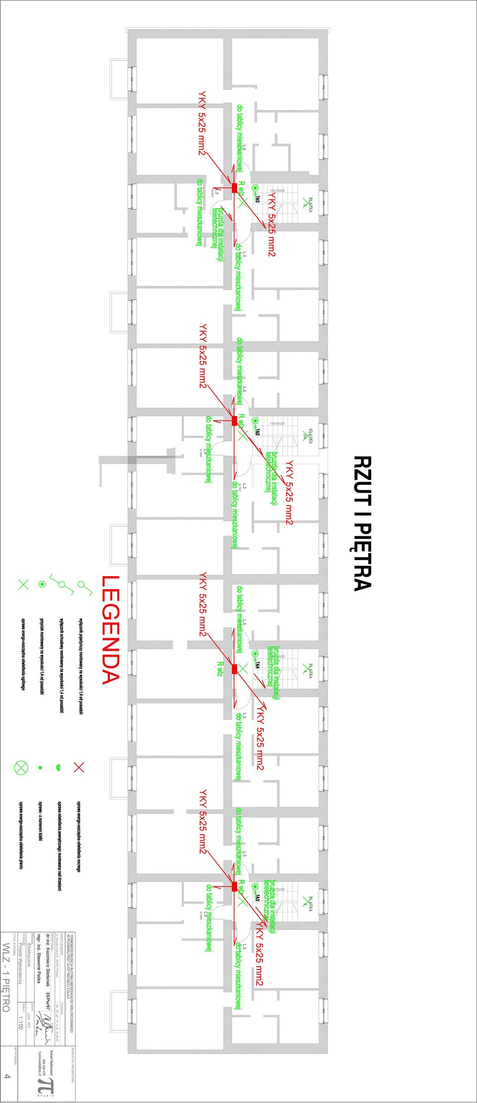 4 52,10m² 4 RZUT I PIĘTRA L.3 53,70m² L.