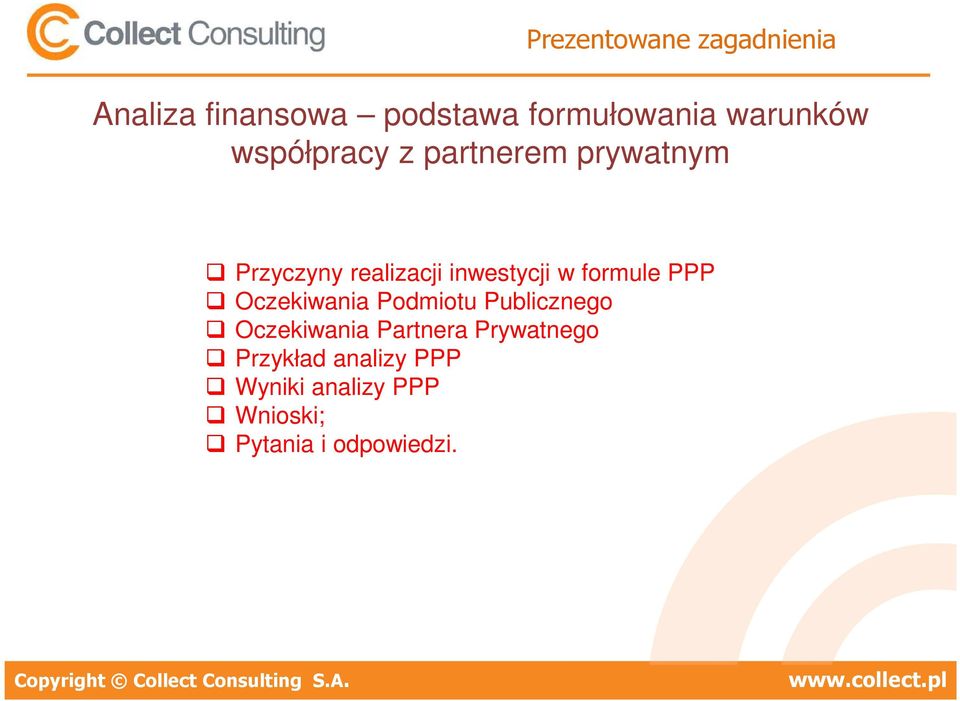 PPP Oczekiwania Podmiotu Publicznego Oczekiwania Partnera