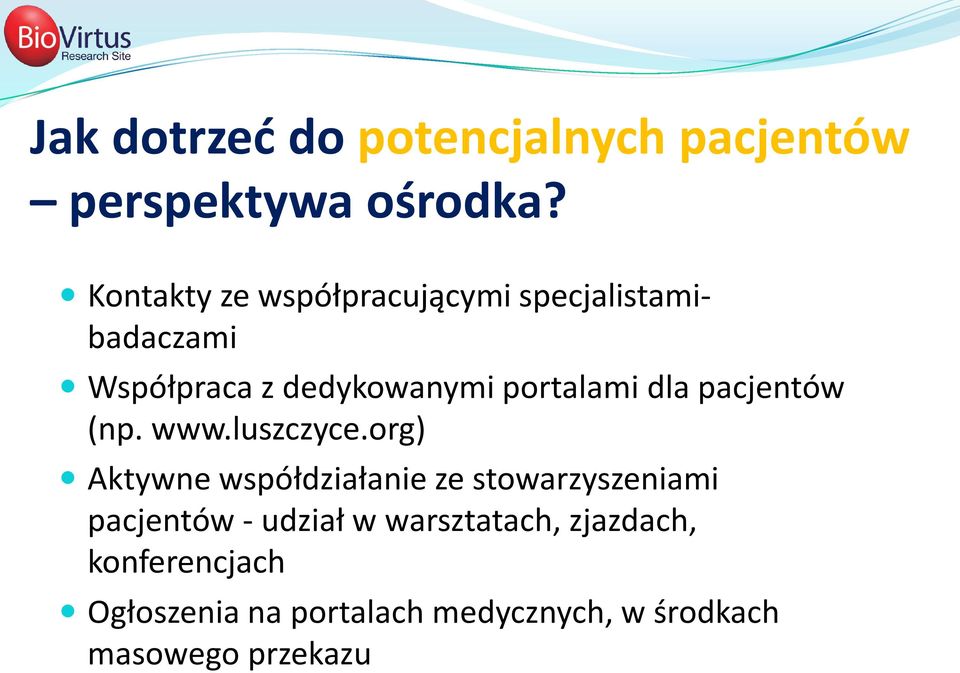 dla pacjentów (np. www.luszczyce.