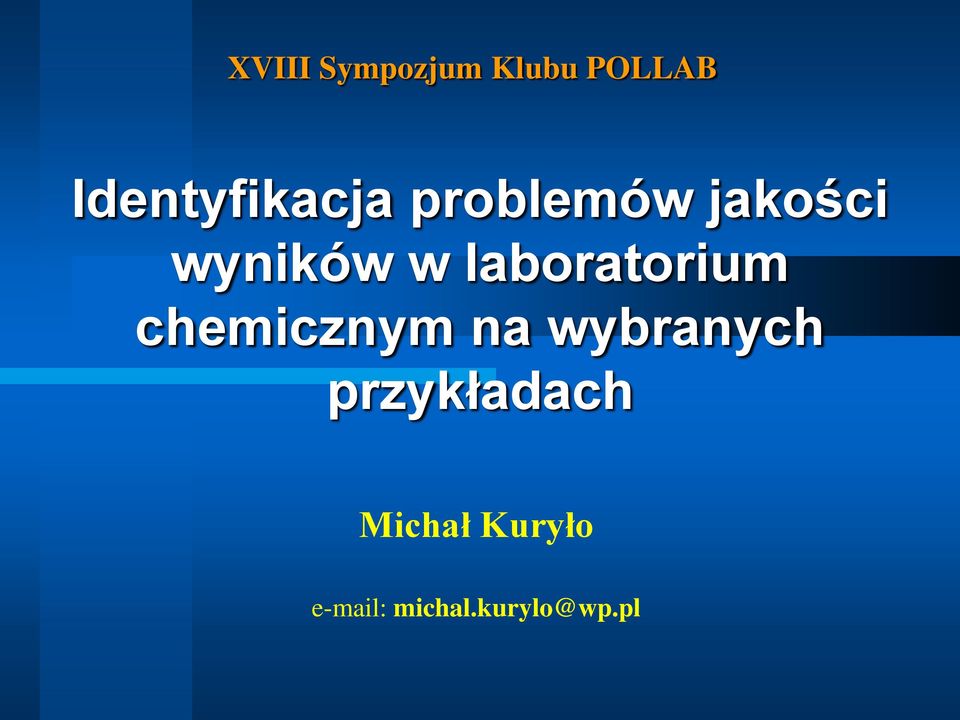 w laboratorium chemicznym na wybranych