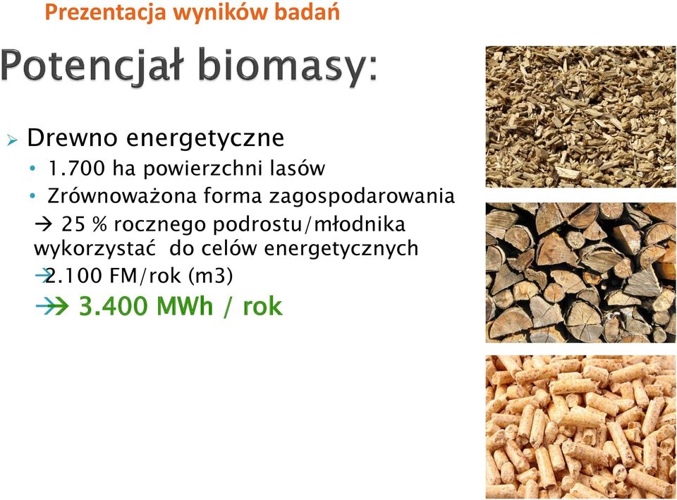 zagospodarowania 25 % rocznego