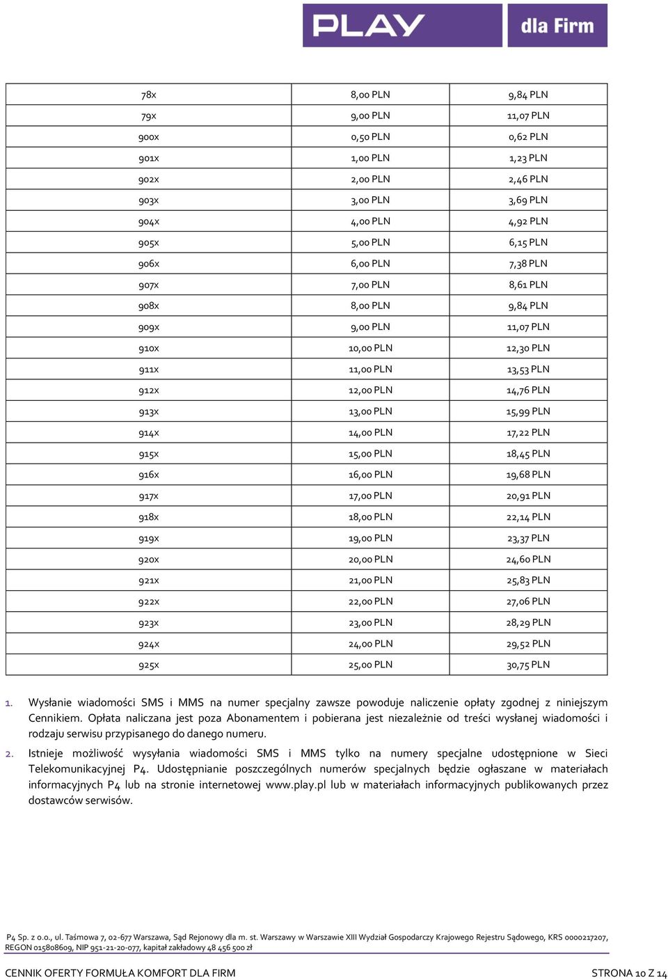 PLN 915x 15,00 PLN 18,45 PLN 916x 16,00 PLN 19,68 PLN 917x 17,00 PLN 20,91 PLN 918x 18,00 PLN 22,14 PLN 919x 19,00 PLN 23,37 PLN 920x 20,00 PLN 24,60 PLN 921x 21,00 PLN 25,83 PLN 922x 22,00 PLN 27,06