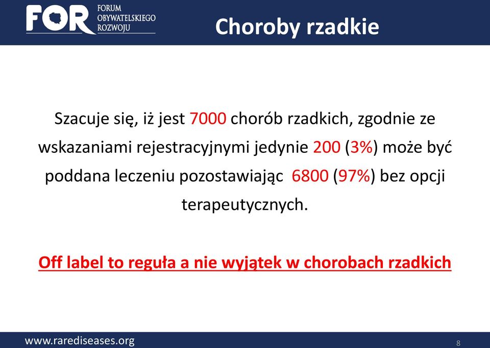 leczeniu pozostawiając 6800 (97%) bez opcji terapeutycznych.