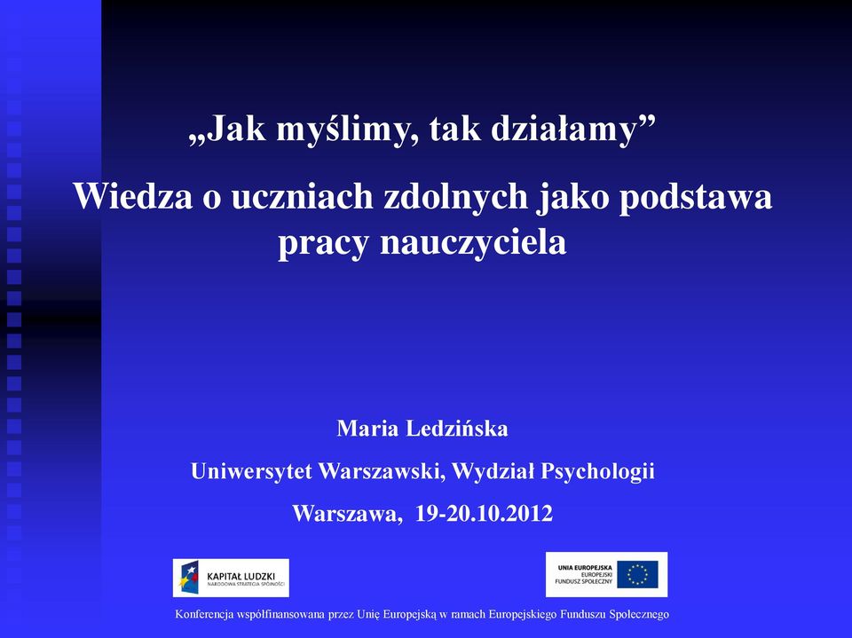 nauczyciela Maria Ledzińska Uniwersytet