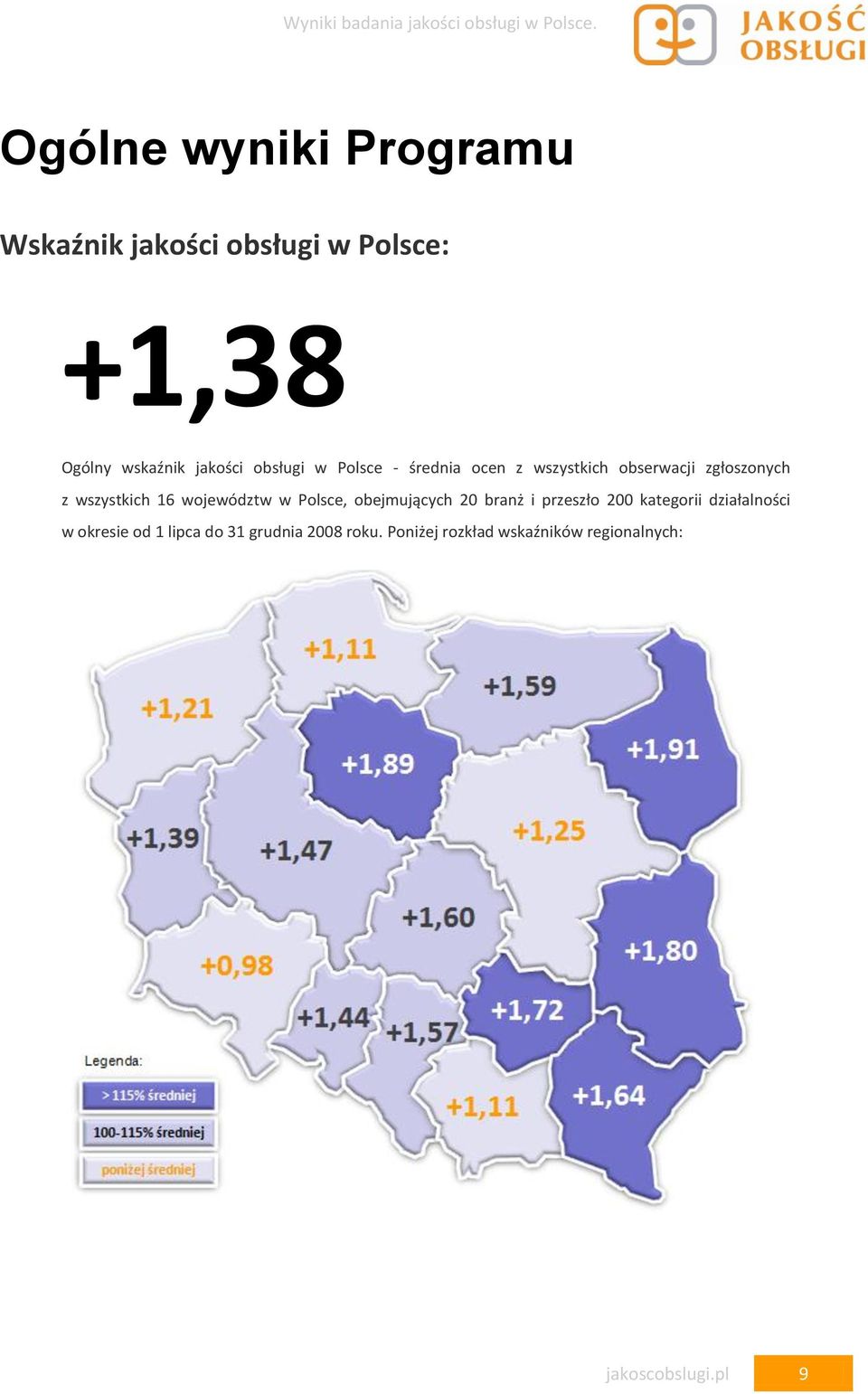 wszystkich obserwacji zgłoszonych z wszystkich 16 województw, obejmujących 20