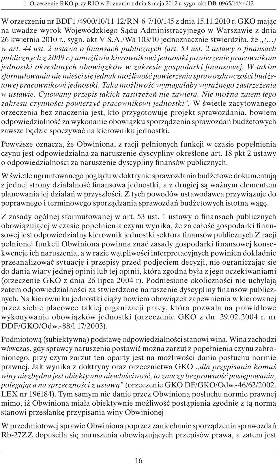 2 ustawa o finansach publicznych (art. 53 ust. 2 ustawy o finansach publicznych z 2009 r.