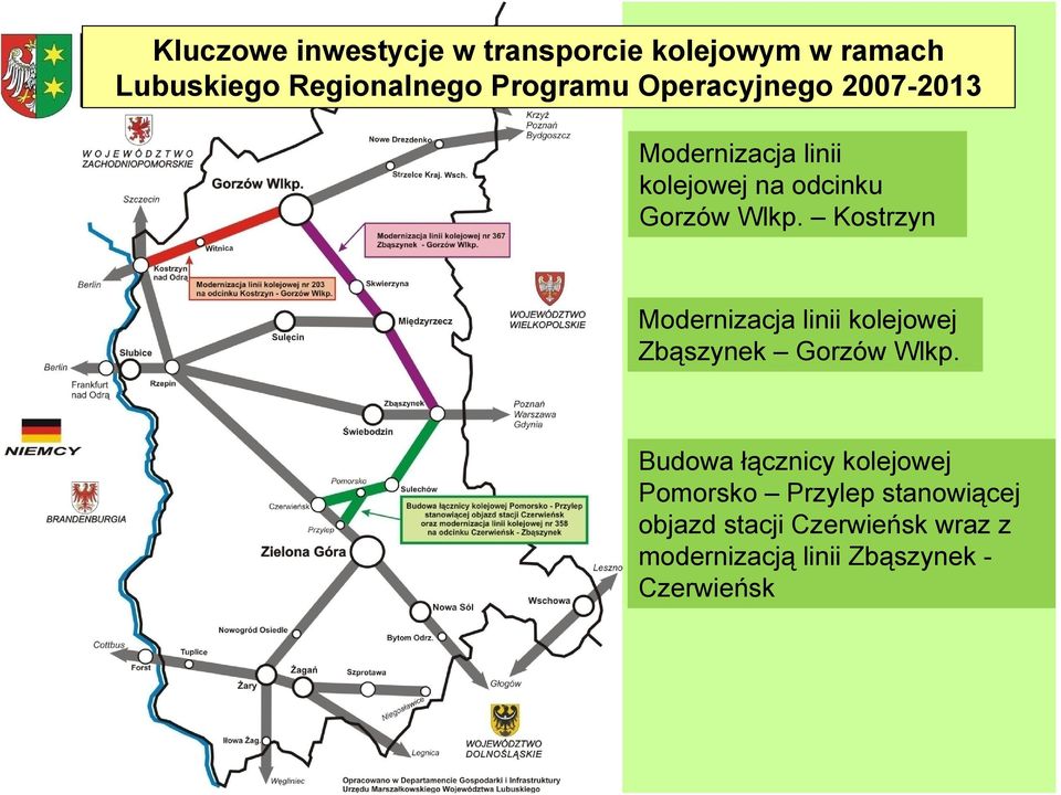 Kostrzyn Modernizacja linii kolejowej Zbąszynek Gorzów Wlkp.
