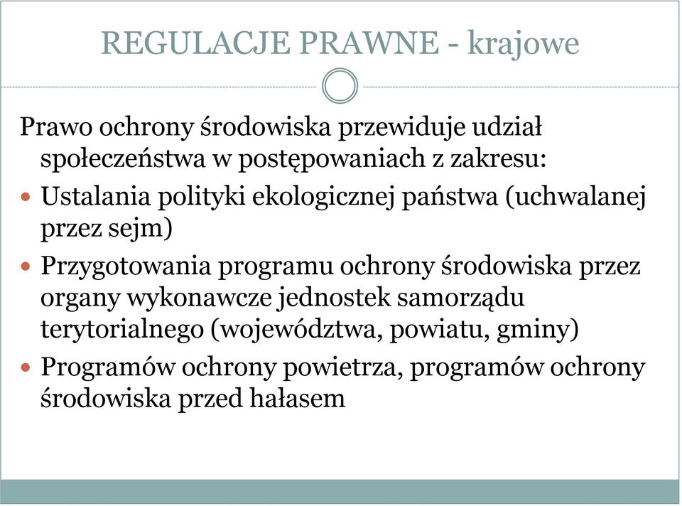 Przygotowania programu ochrony środowiska przez organy wykonawcze jednostek samorządu