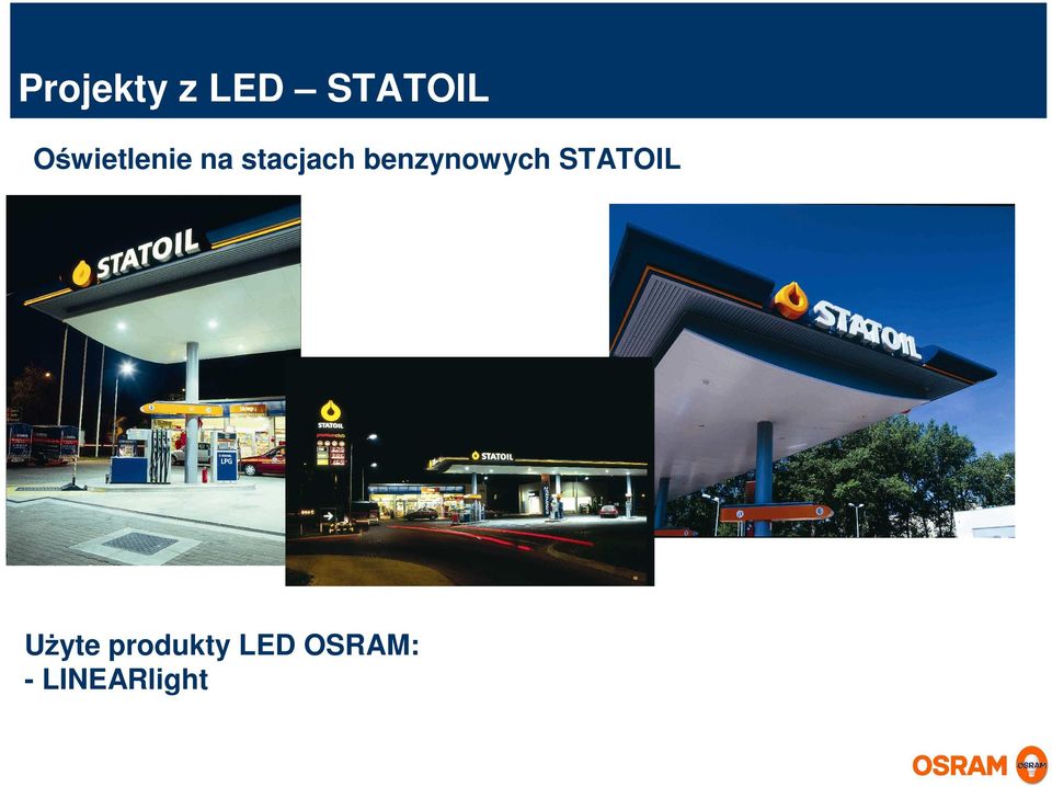 benzynowych STATOIL UŜyte