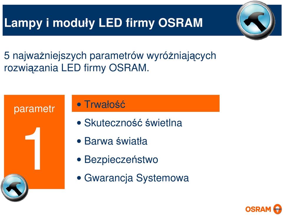 rozwiązania LED firmy OSRAM.