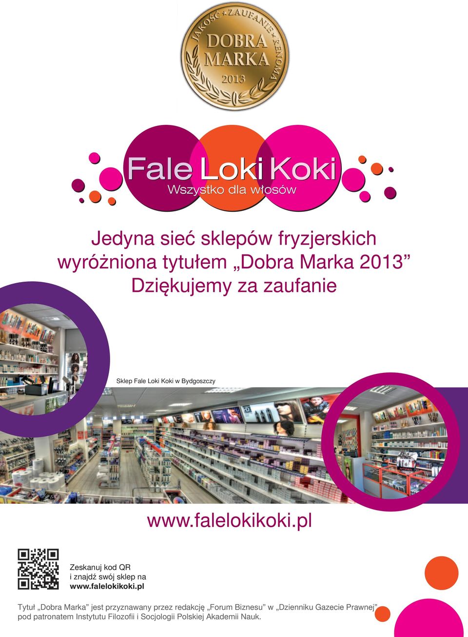 pl Zeskanuj kod QR i znajdź swój sklep na www.falelokikoki.