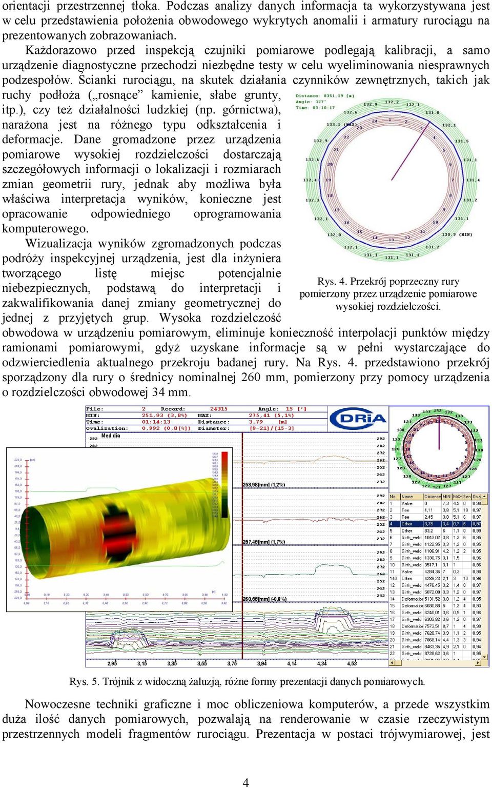 Każdorazowo przed inspekcją czujniki pomiarowe podlegają kalibracji, a samo urządzenie diagnostyczne przechodzi niezbędne testy w celu wyeliminowania niesprawnych podzespołów.