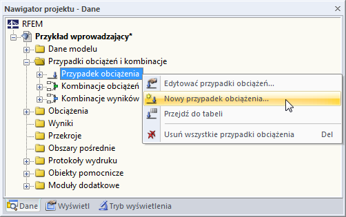 5 Obciążenia 5.4 Przypadek obciążenia 4: Imperfekcje W ostatnim przypadku obciążenia definiujemy imperfekcje dla słupów obciążonych siłą osiową.