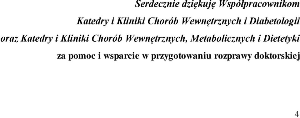 Kliniki Chorób Wewnętrznych, Metabolicznych i