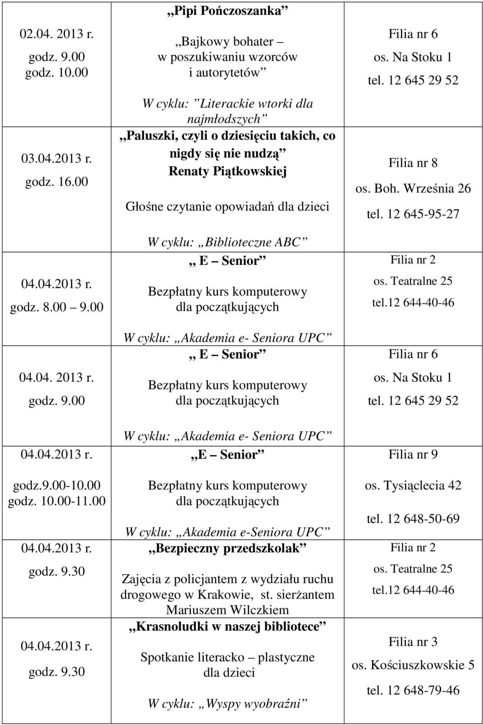 godz. 16.00 04.04.2013 r.