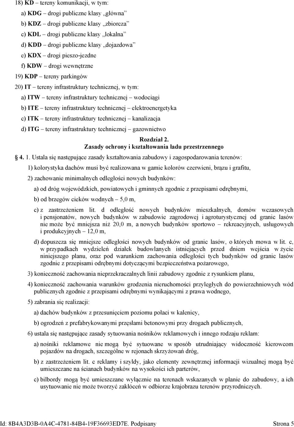 technicznej elektroenergetyka c) ITK tereny infrastruktury technicznej kanalizacja d) ITG tereny infrastruktury technicznej gazownictwo Rozdział 2.
