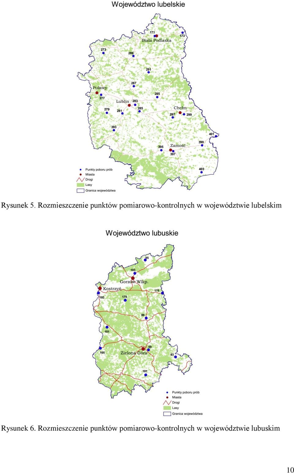 pomiarowo-kontrolnych w województwie