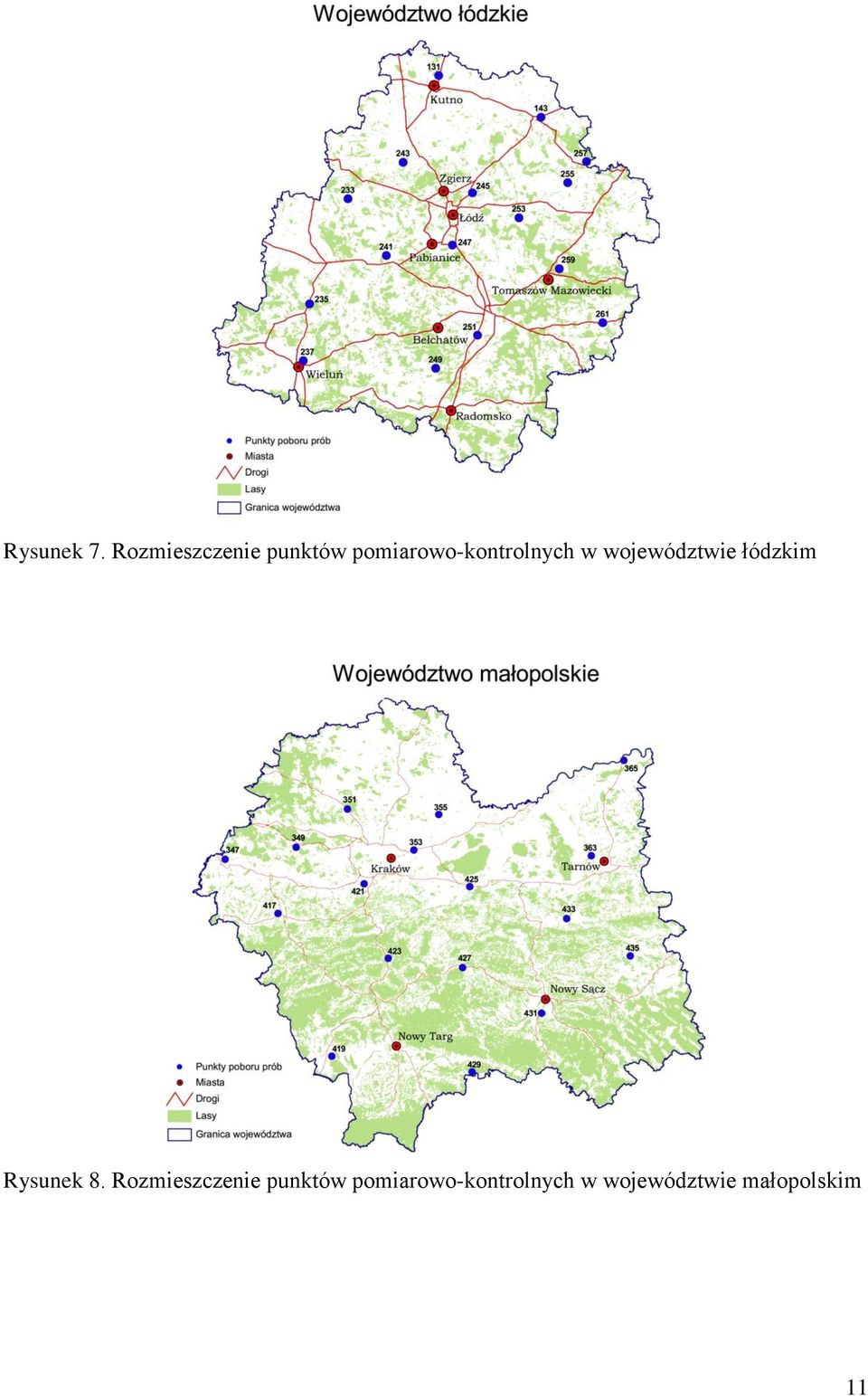 pomiarowo-kontrolnych w województwie