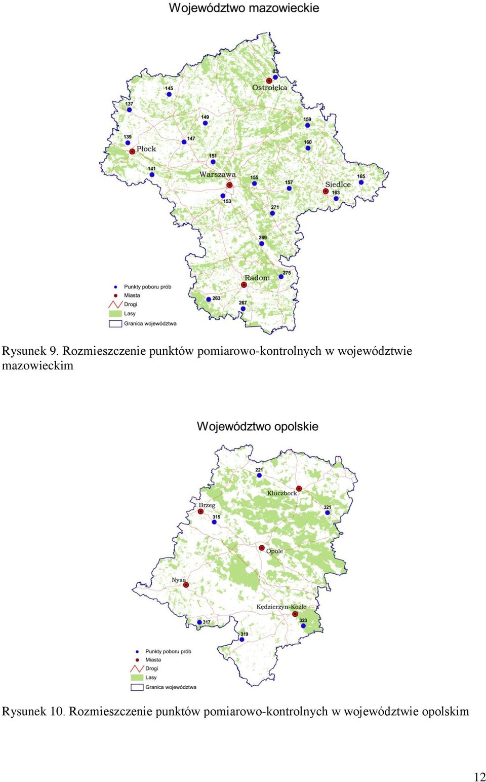 pomiarowo-kontrolnych w województwie