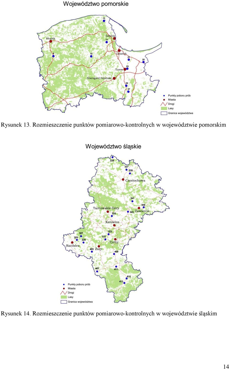 pomiarowo-kontrolnych w województwie