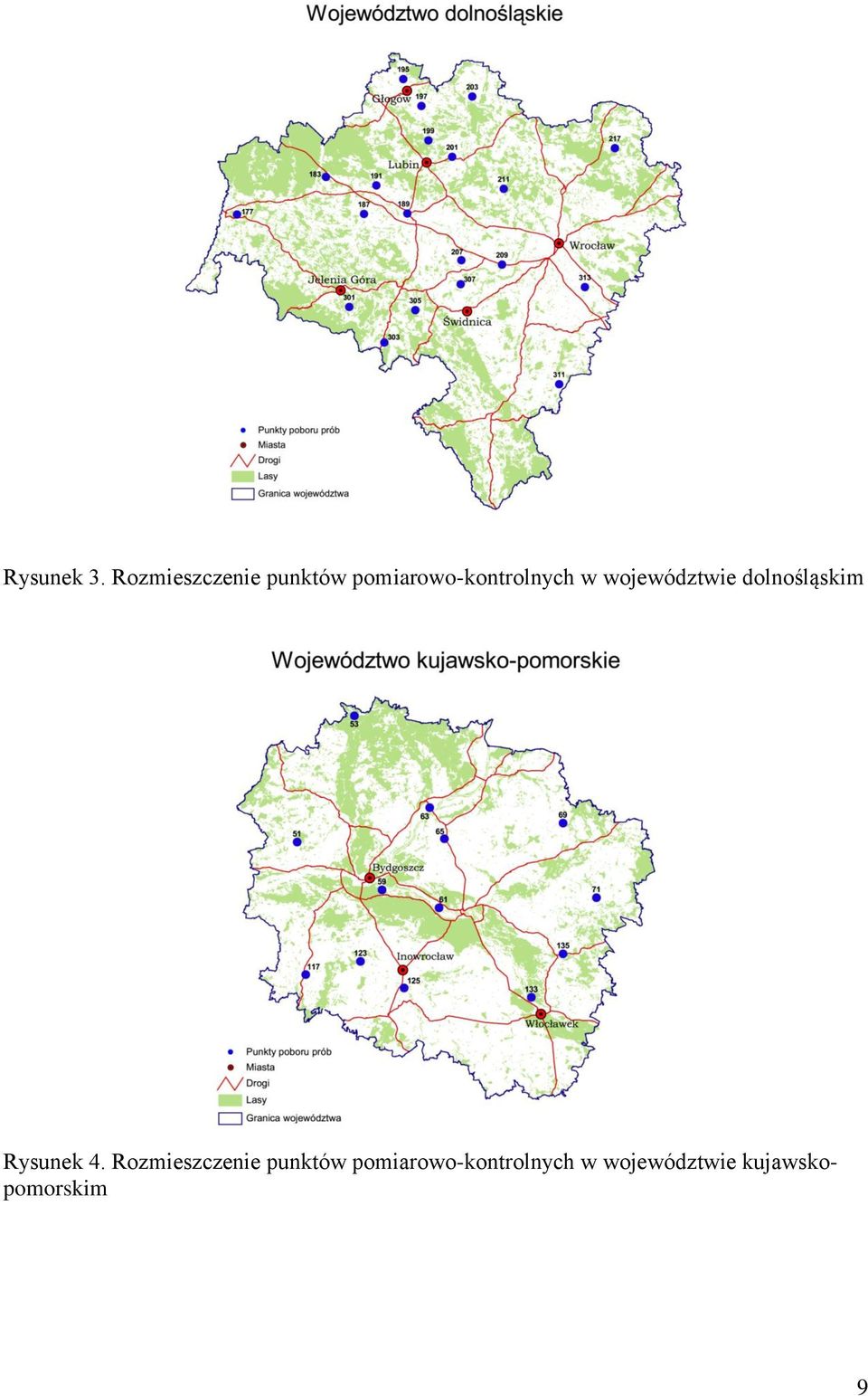 pomiarowo-kontrolnych w województwie