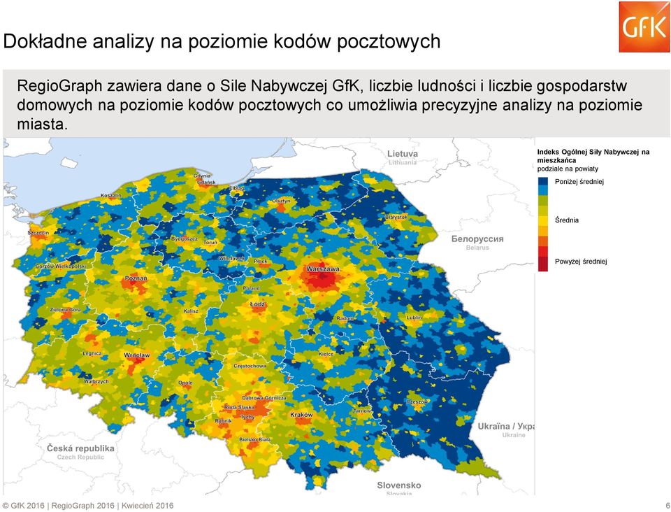 precyzyjne analizy na poziomie miasta.