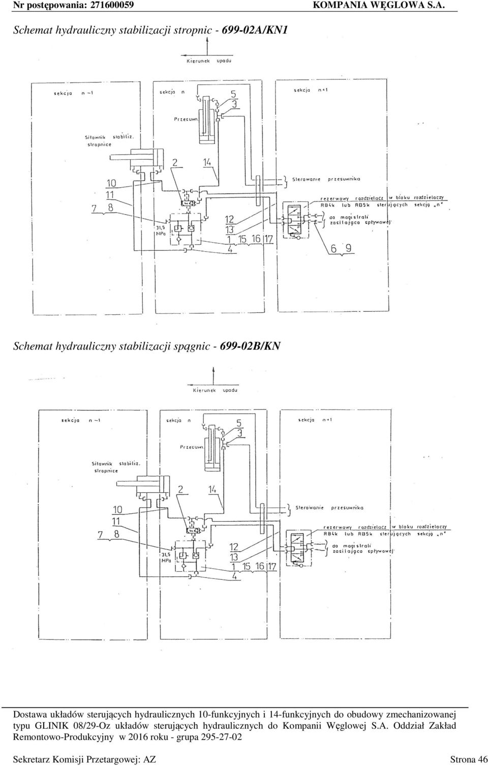 699-0A/KN Schemat hydrauliczny stabilizacji