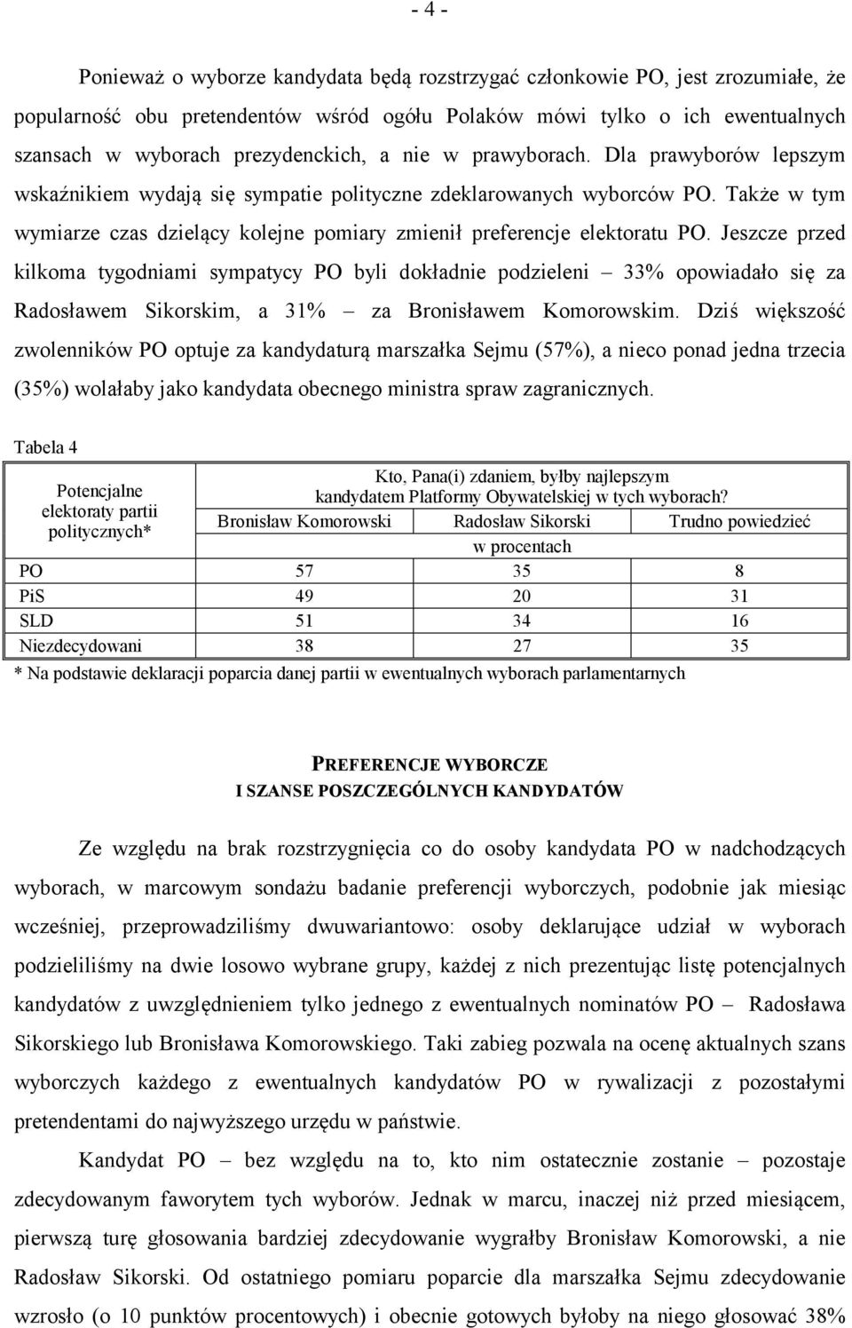 Także w tym wymiarze czas dzielący kolejne pomiary zmienił preferencje elektoratu PO.