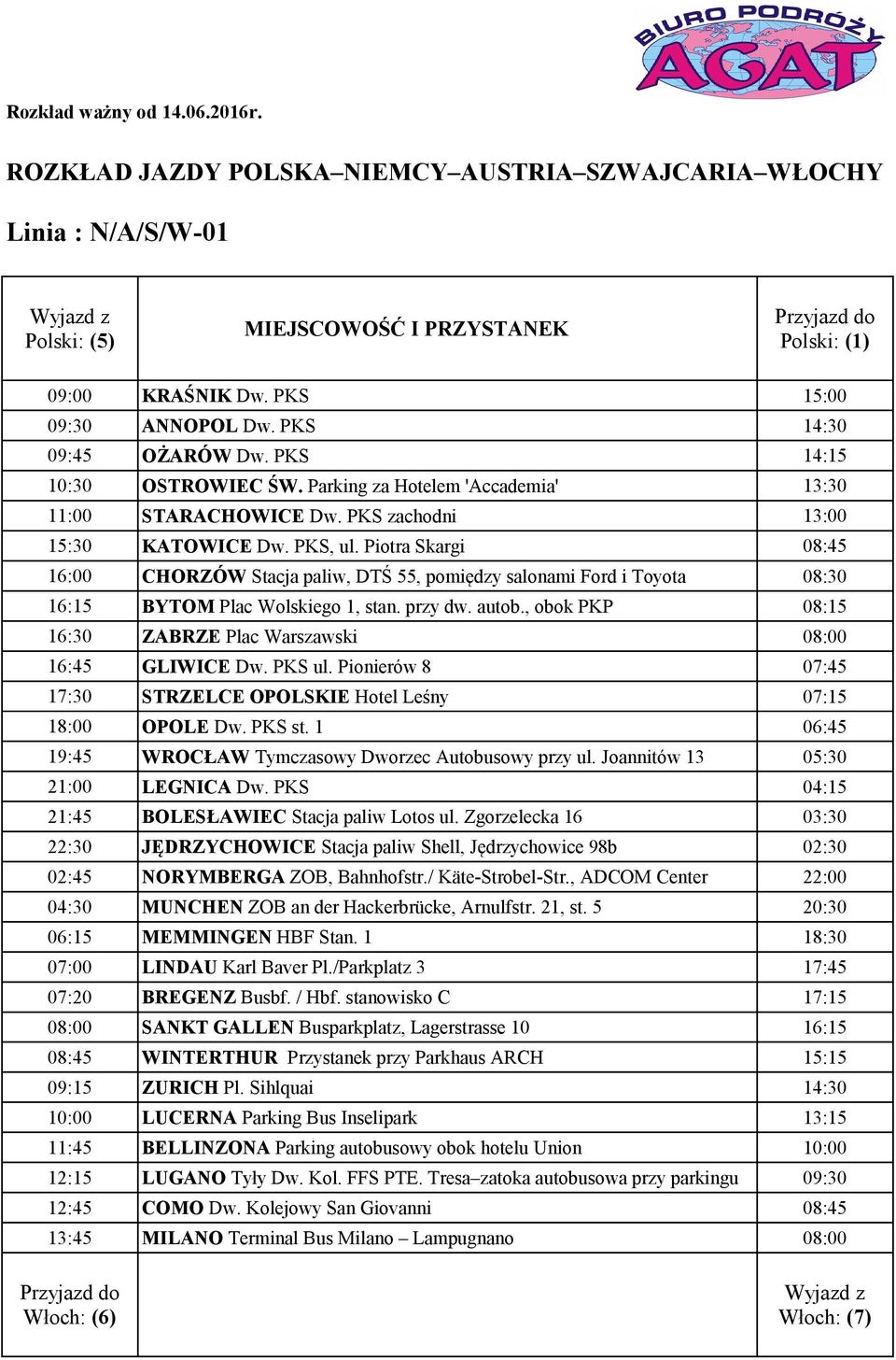 Parking za Hotelem 'Accademia' 13:30 11:00 STARACHOWICE Dw.