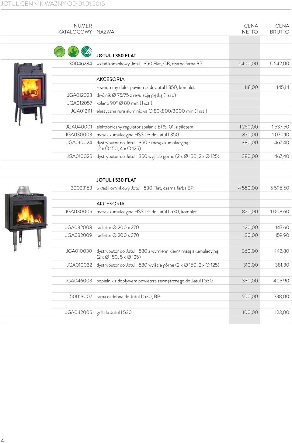 ) JGA040001 elektroniczny regulator spalania ERS-01, z pilotem 1 250,00 1 537,50 JGA030003 masa akumulacyjna HSS 03 do Jøtul I 350 870,00 1 070,10 JGA010024 dystrybutor do Jøtul I 350 z masą