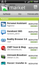 Więcej aplikacji 197 Znajdowanie i instalowanie aplikacji z Android Market Android Market to miejsce, gdzie można znaleźć nowe aplikacje do telefonu.