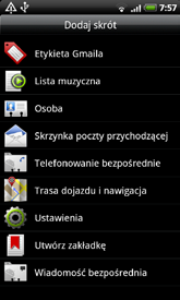 Personalizacja 41 5. Stuknij Widżet, a następnie stuknij Pobierz widżety HTC. Stuknij, aby wybrać widżet. Stuknij Szczegóły, aby zobaczyć krótki opis widżetu. Po przeczytaniu naciśnij WSTECZ. 6.