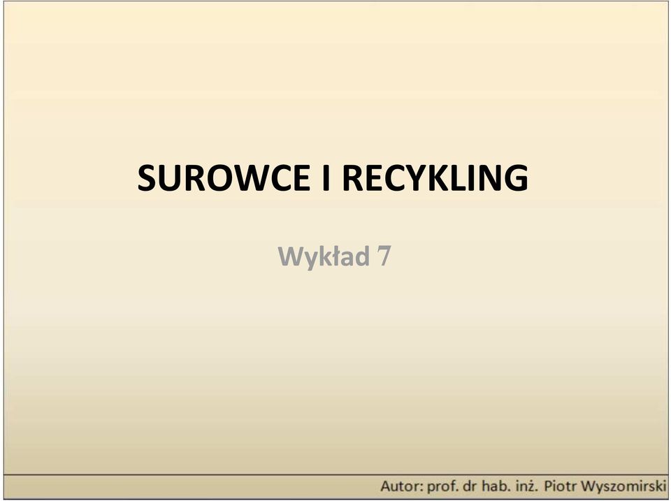 Wykład 7