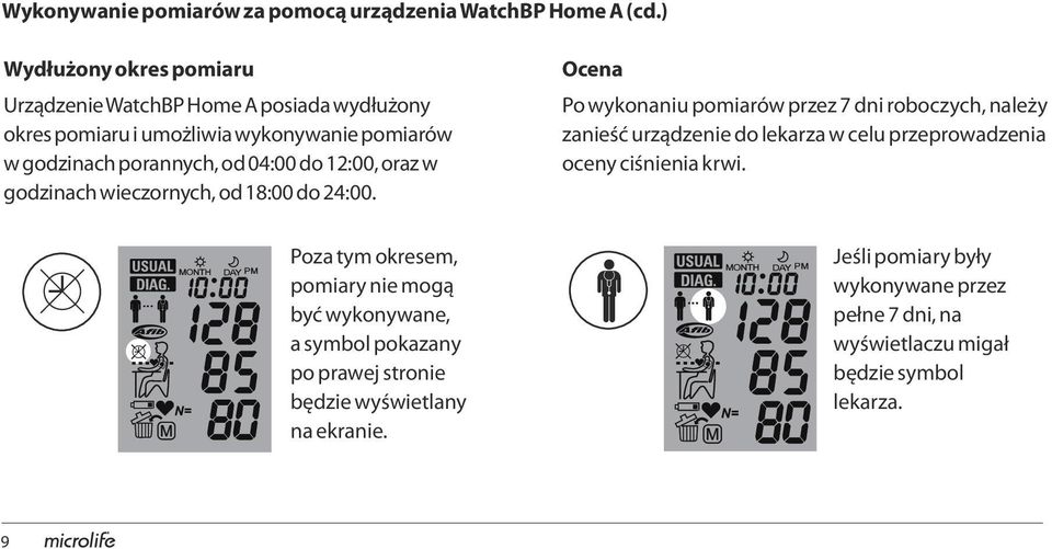 12:00, oraz w godzinach wieczornych, od 18:00 do 24:00.