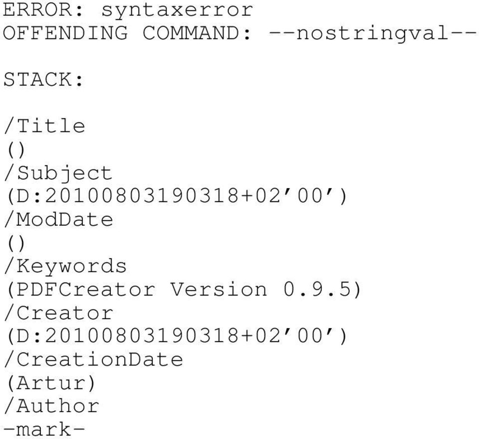 /ModDate () /Keywords (PDFCreator Version 0.9.