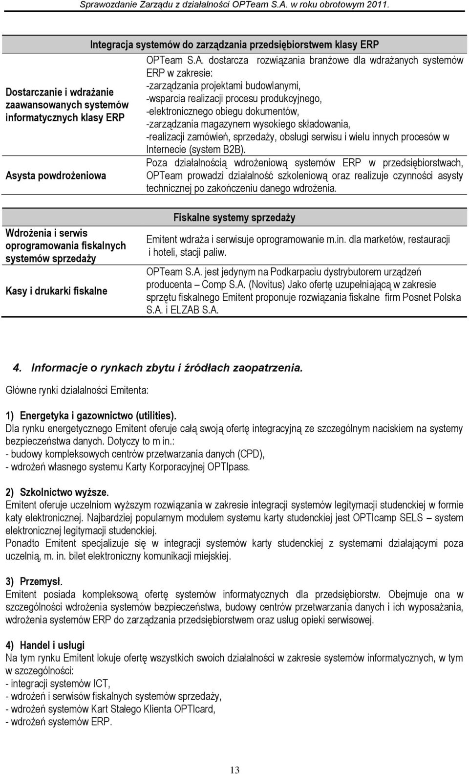 systemów -elektronicznego obiegu dokumentów, informatycznych klasy ERP -zarządzania magazynem wysokiego składowania, -realizacji zamówień, sprzedaży, obsługi serwisu i wielu innych procesów w