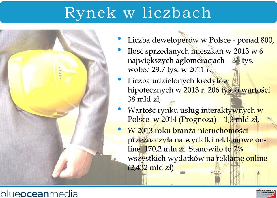 o wartości 38 mld zł, Wartość rynku usług interaktywnych w Polsce w 2014 (Prognoza) 1,3 mld zł, W 2013 roku branża