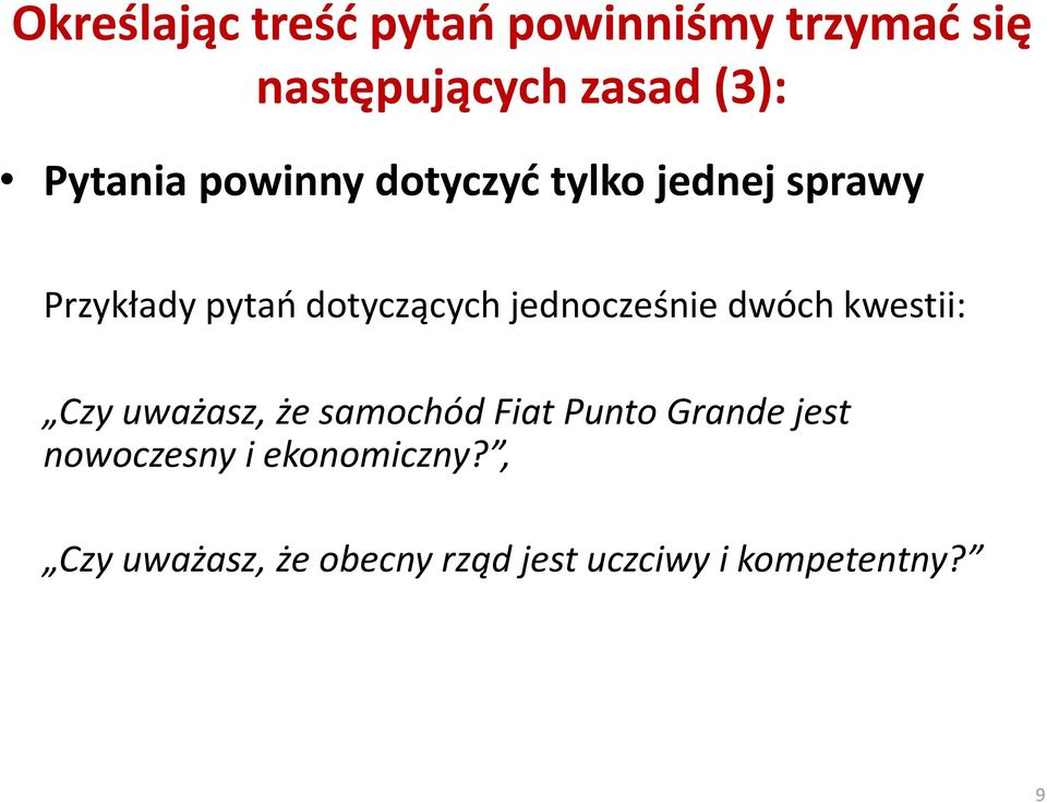 jednocześnie dwóch kwestii: Czy uważasz, że samochód Fiat Punto Grande jest