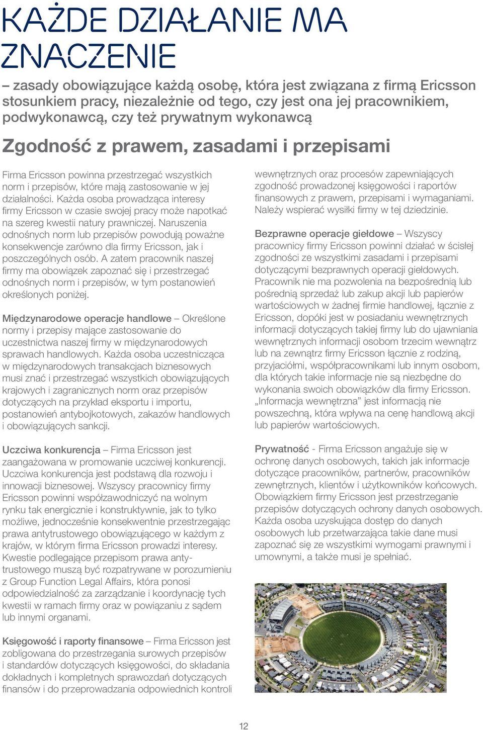 Każda osoba prowadząca interesy firmy Ericsson w czasie swojej pracy może napotkać na szereg kwestii natury prawniczej.