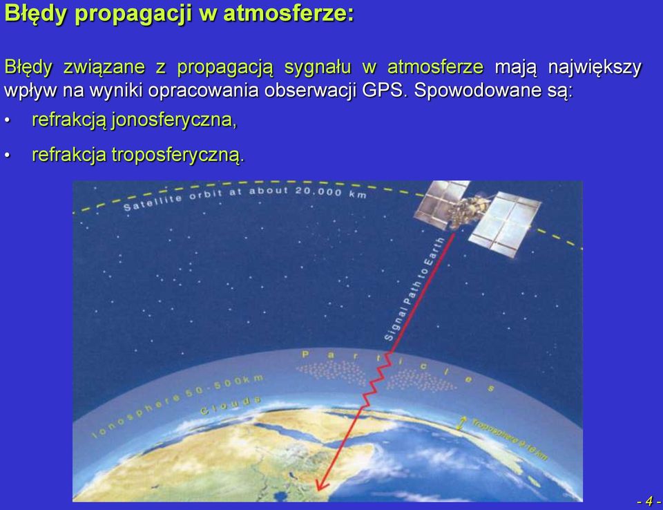 wpływ na wyniki opracowania obserwacji GPS.