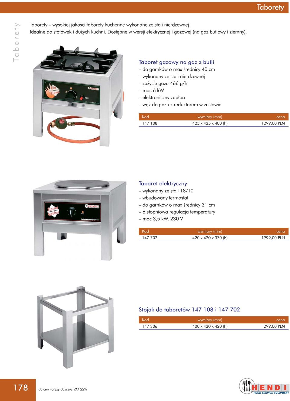 Taboret gazowy na gaz z butli do garnków o max Êrednicy 40 cm zu ycie gazu 466 g/h moc 6 kw elektroniczny zap on wà do gazu z reduktorem w zestawie 147 108 425 x 425 x 400